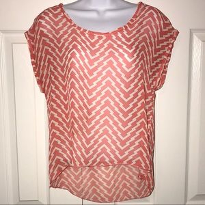 High-Low Chevron Top